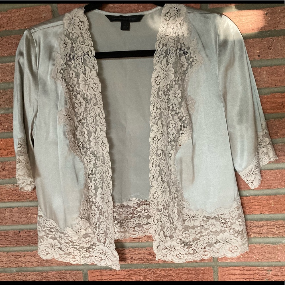 Express Design Studio Silk Cardi - Picture 2 of 7